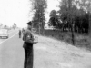 Parsons snapped this of me while we walking back to camp eating popcorn. April ’43.